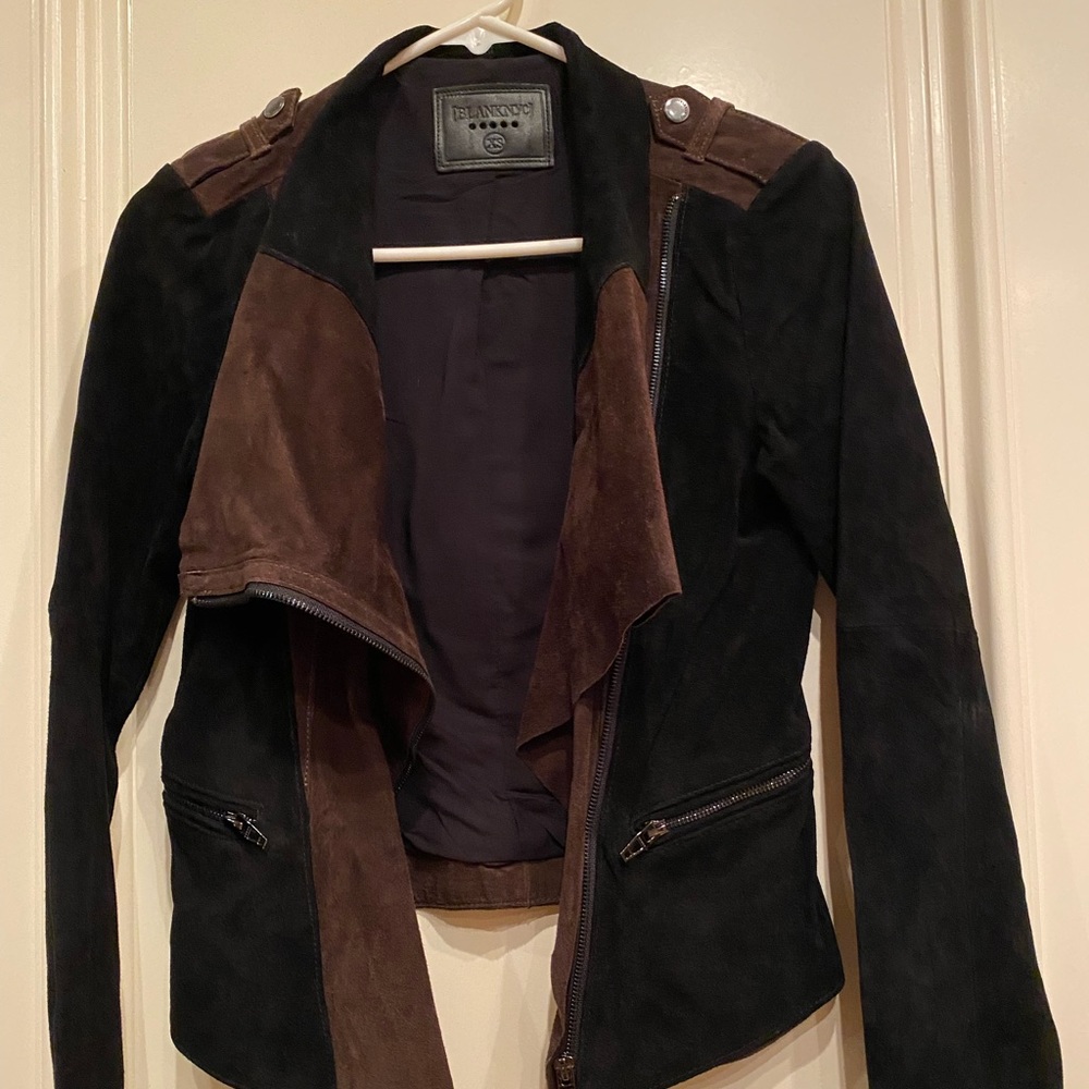 BlankNYC two tone suede jacket size XS